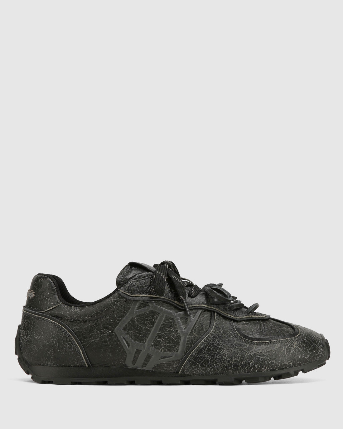 Lightning Grey Distress Leather