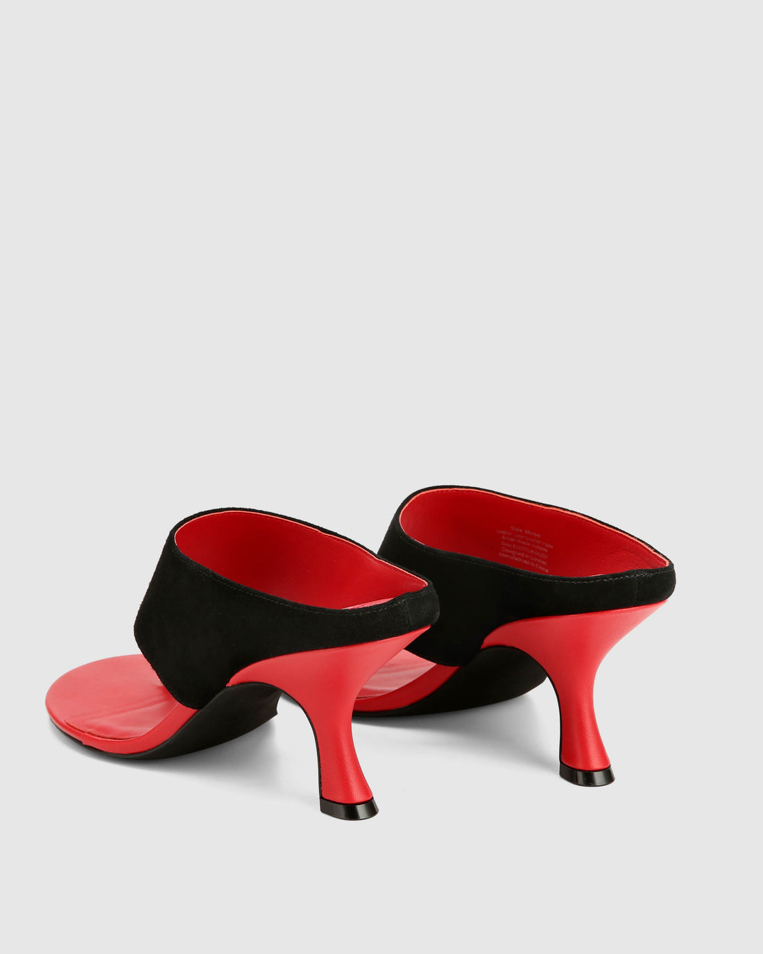 Mercer Black/Red Suede