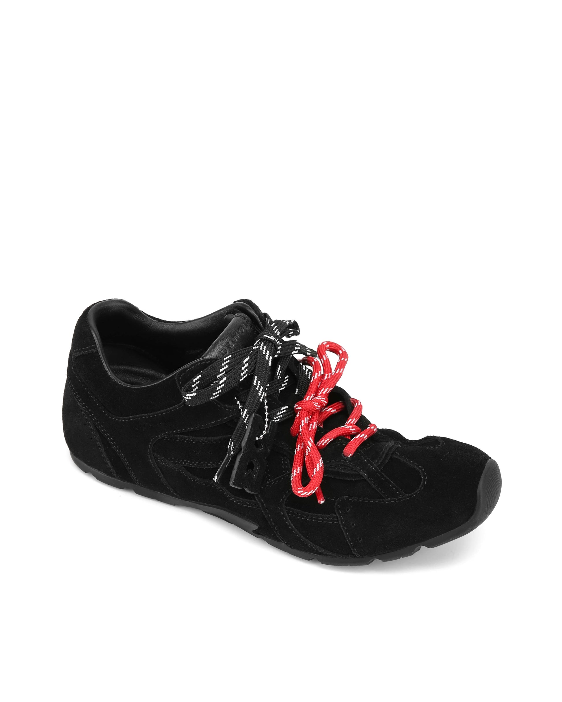 Atlas Black Suede Sneakers - side style view