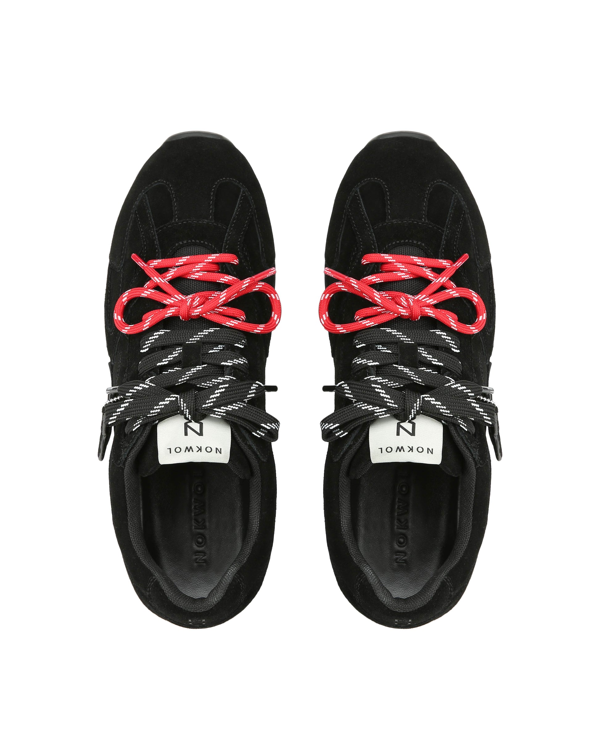 Atlas-M Black Suede Sneakers - top view