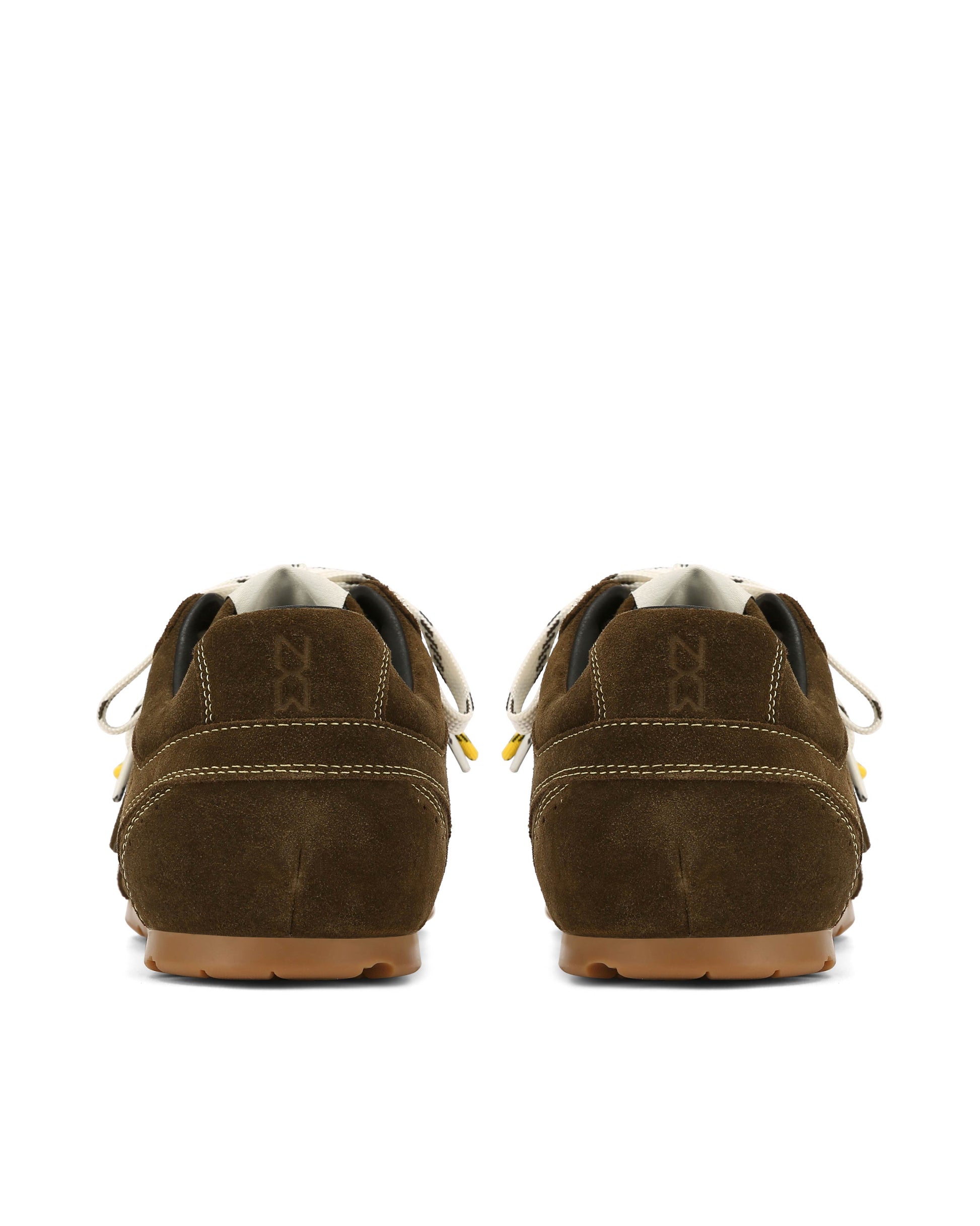 Atlas-M Khaki Suede Sneakers - back view