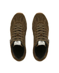 Atlas-M Khaki Suede Sneakers - top view