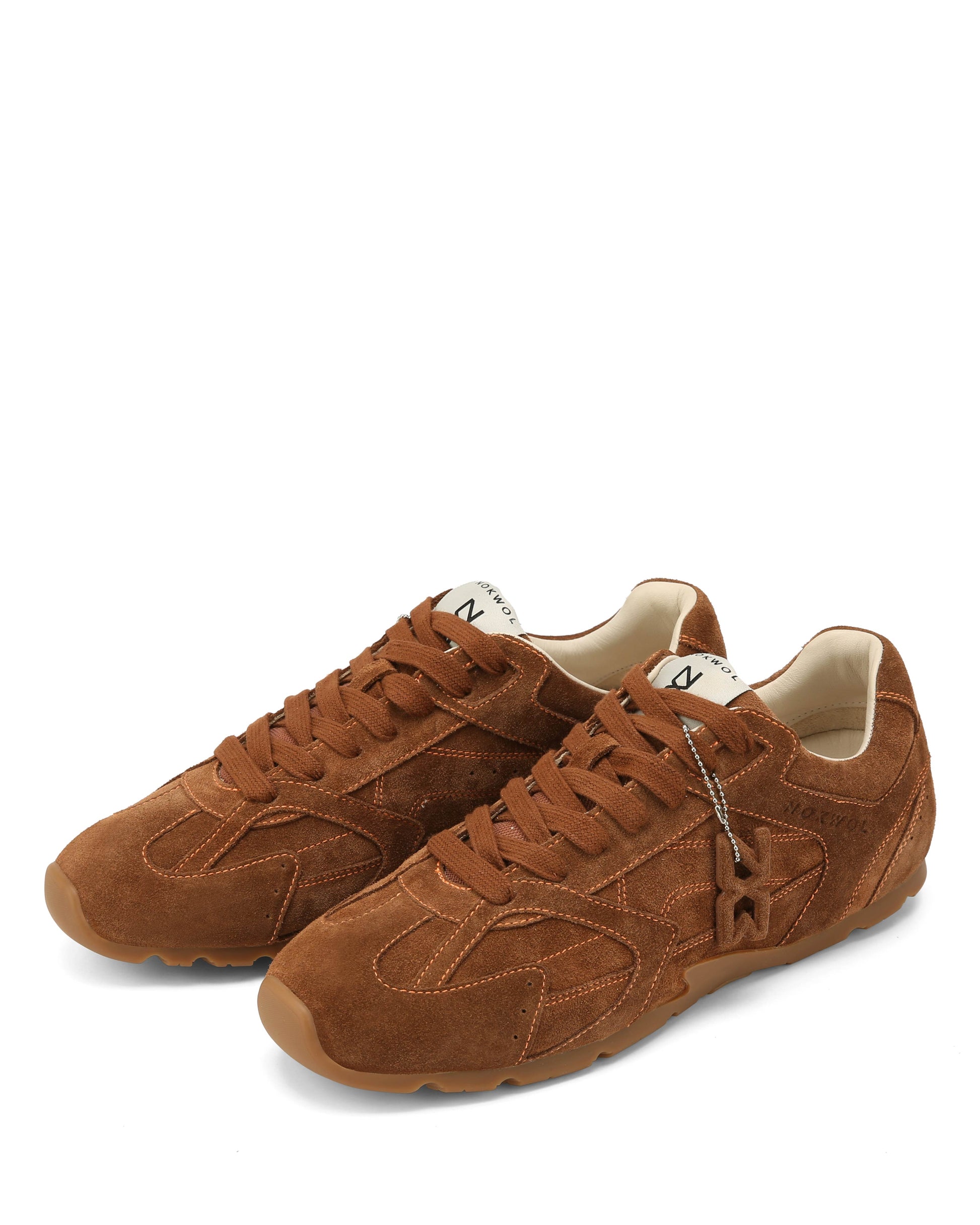 Atlas-M Tan Suede Sneakers - pair view