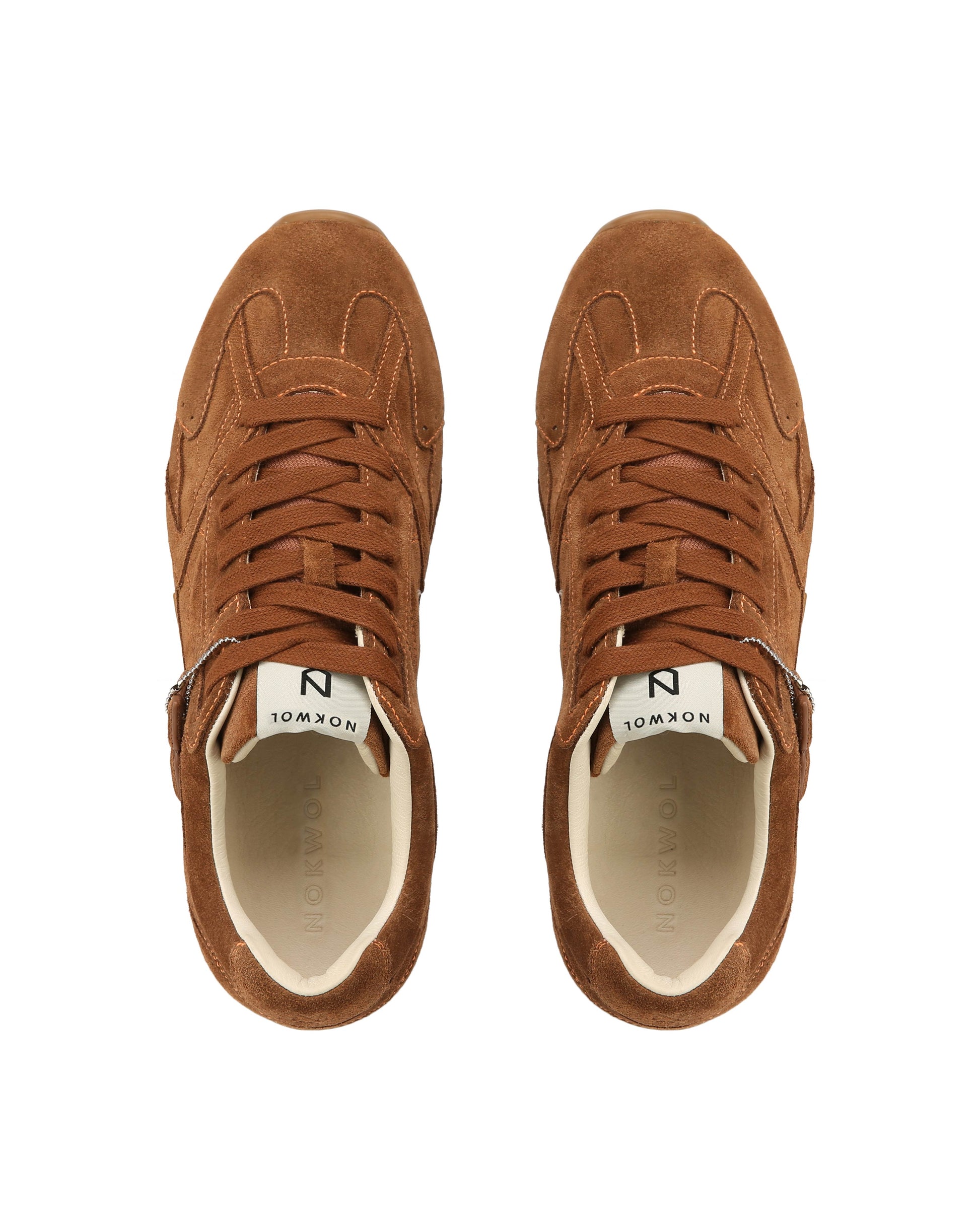 Atlas-M Tan Suede Sneakers - top view