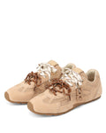 Atlas Mesh Beige Suede Sneakers - pair view