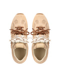 Atlas Mesh Beige Suede Sneakers - top view
