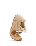 Atlas Mesh Beige Suede Sneakers - side angled view