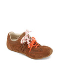 Atlas Mesh Tan Suede Sneakers - side style view