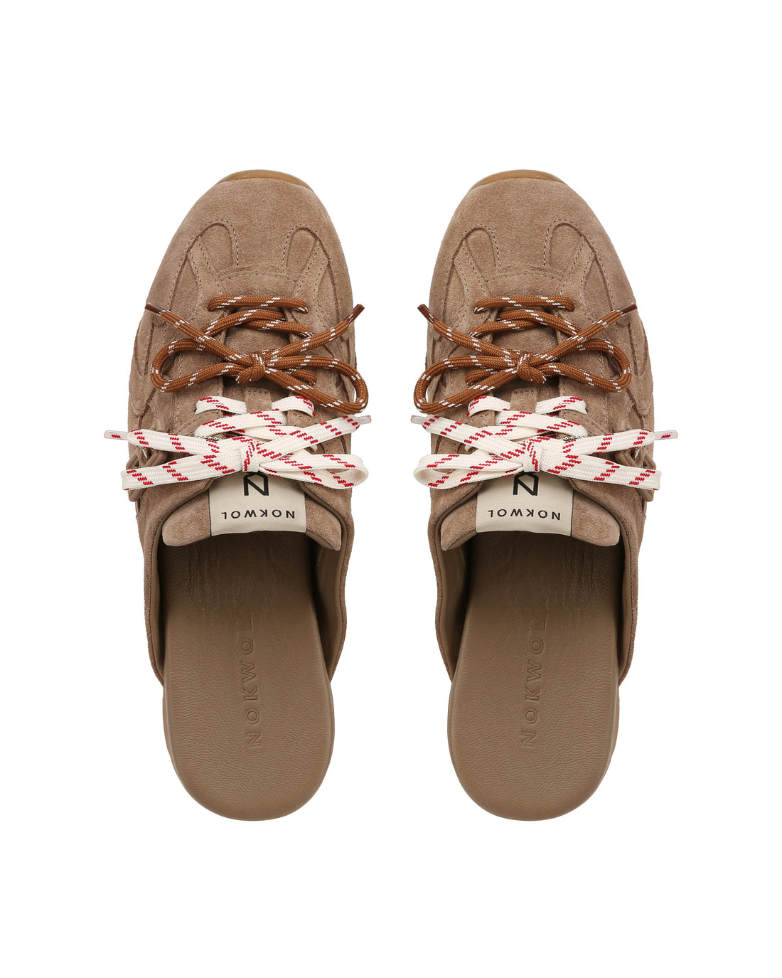 Atlas Slide-M Mushroom Suede Mules - Nokwol