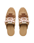 Atlas Slide-M Sandstone Suede Mules - top view