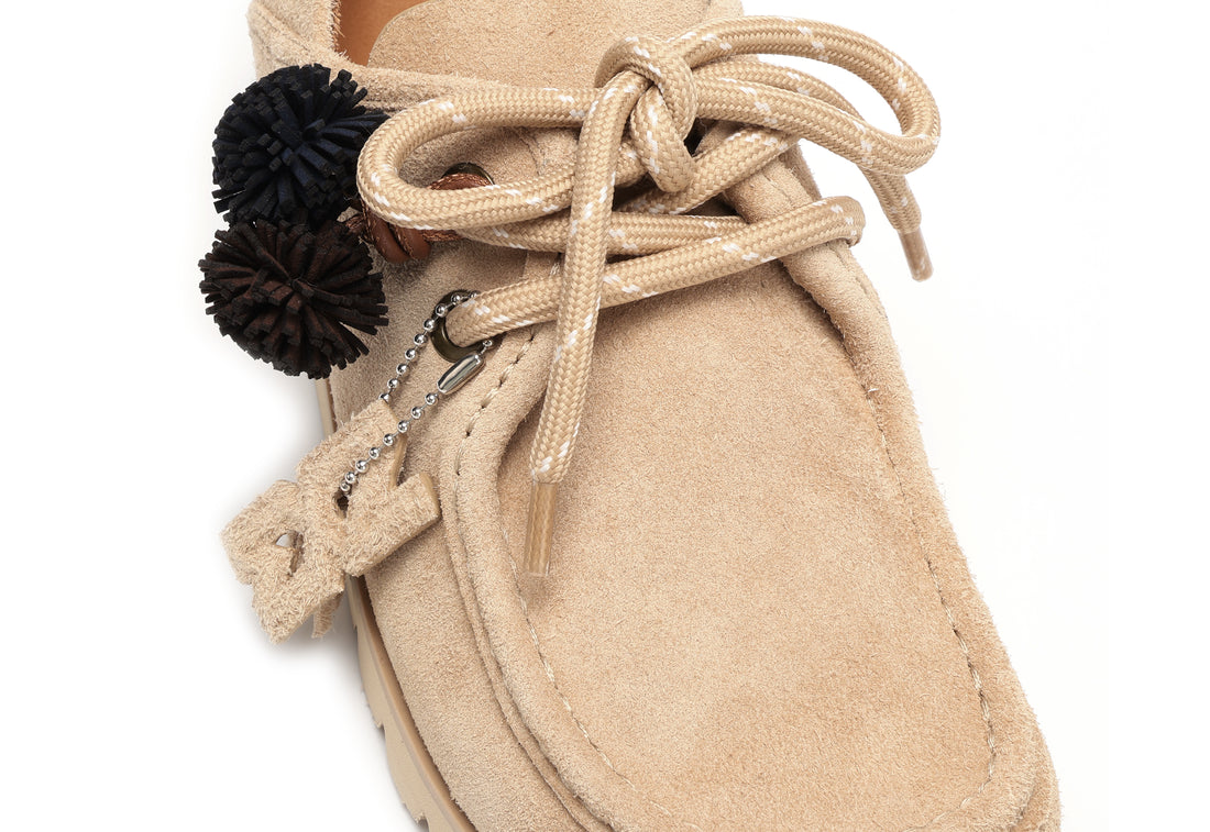 Clova Beige Hairy Suede