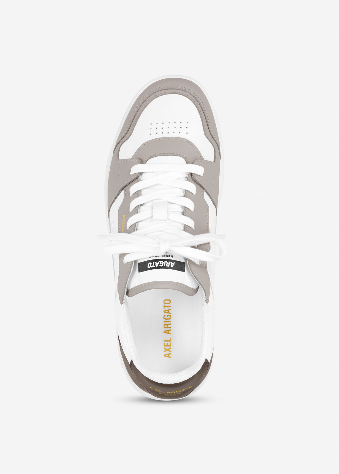 M Dice Lo Sneaker White/Dark Brown Leather/Suede