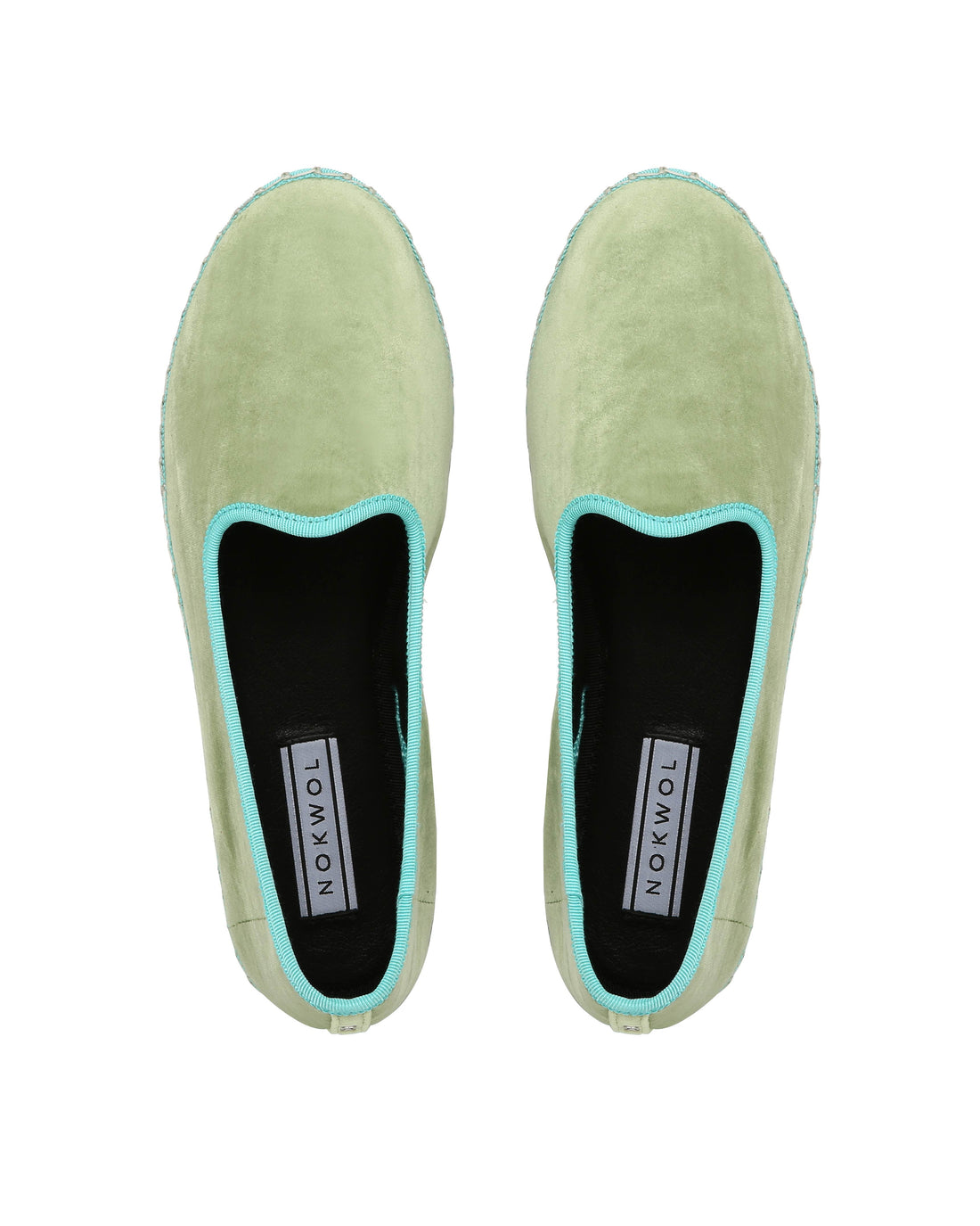 Mok Green/Blue Velvet