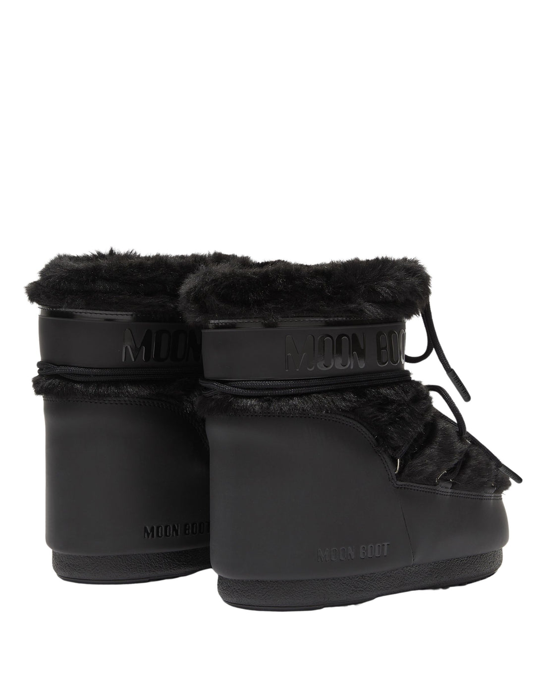 MB Icon Low Black Nylon Boots Faux Fur 80D1409390